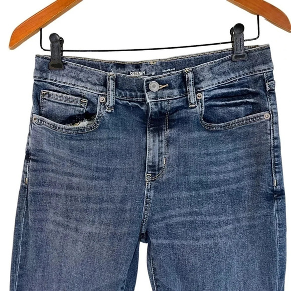 Old Navy Boys Jeans Karate Slim Size 16 Adjustable Waist Medium Wash Blue Denim - Picture 3 of 4